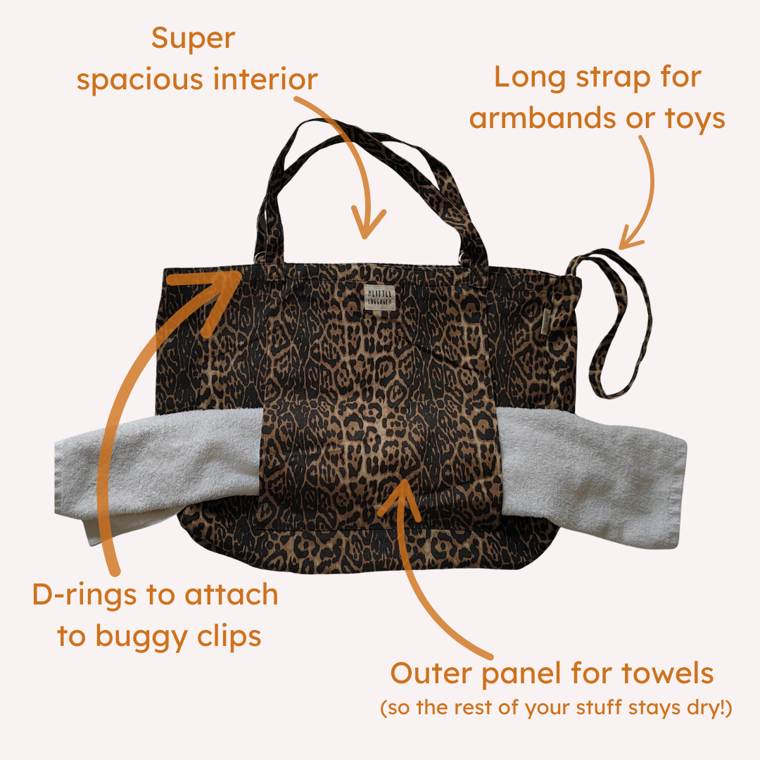 Leopard Print Swim Tote Bag