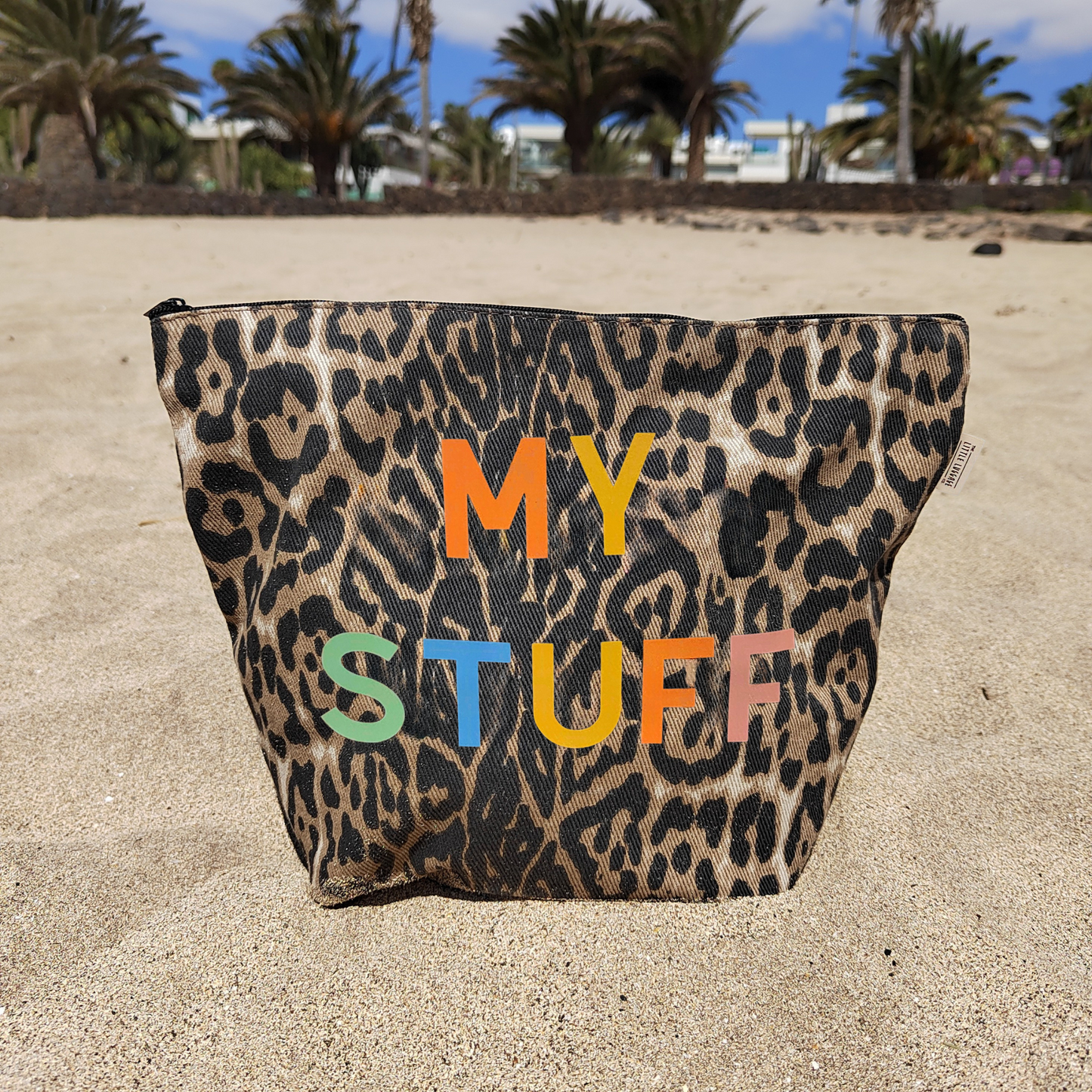 XL Leopard Print My Stuff Pouch