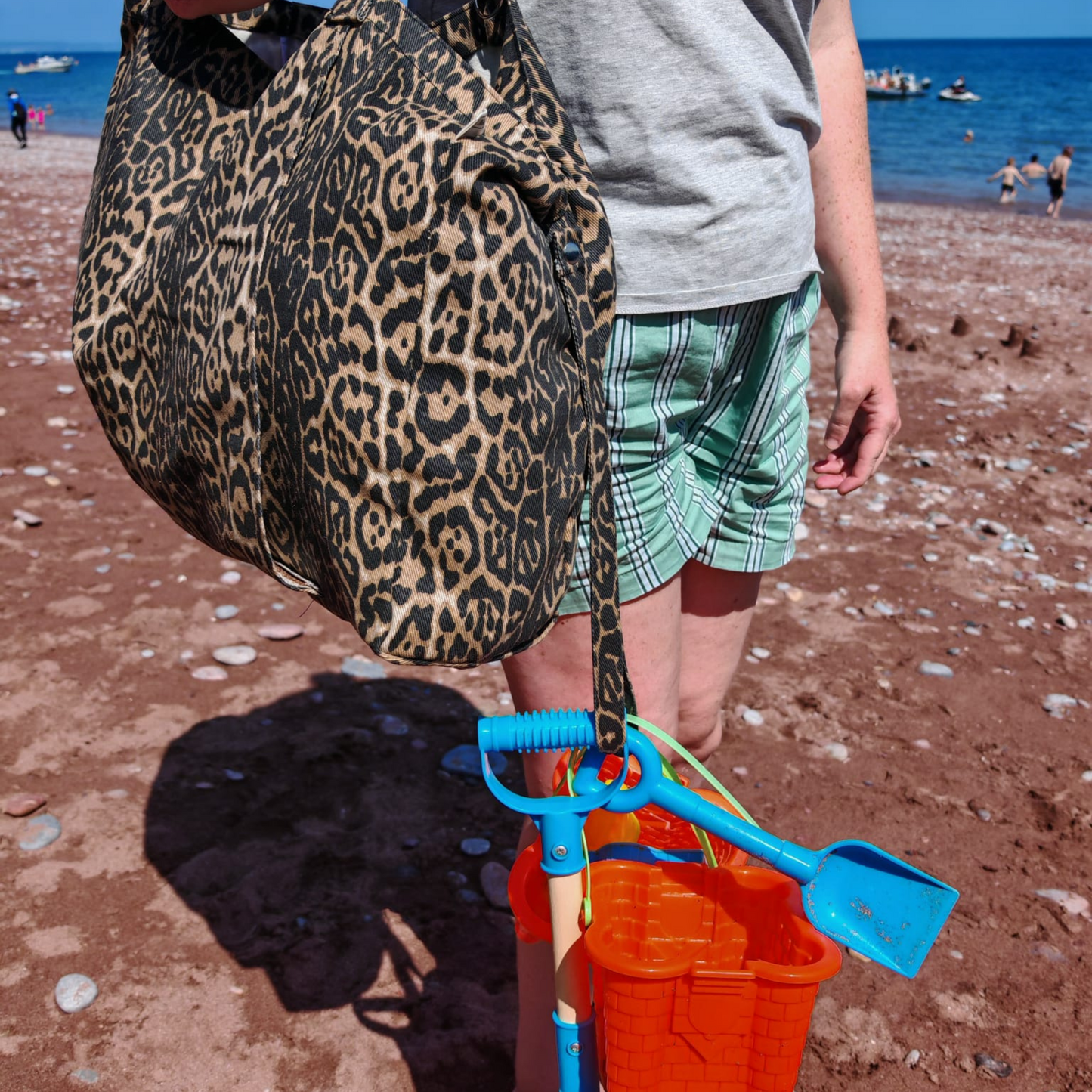 Leopard Print Swim Tote Bag