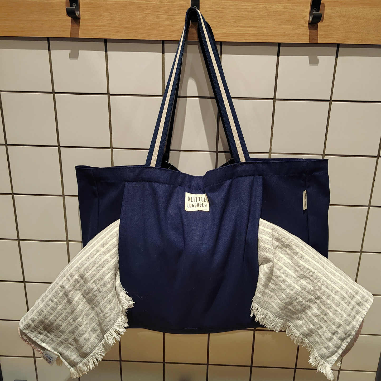Navy Swim/Yoga Tote Bag