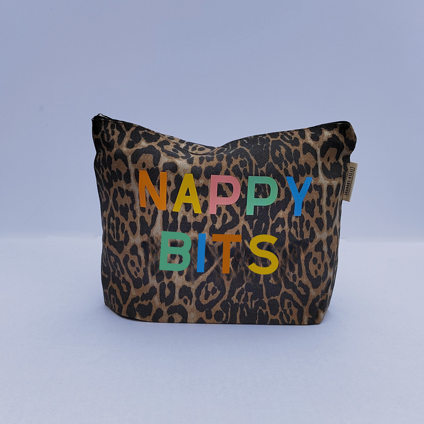 XL Leopard Print Nappy Bits Pouch