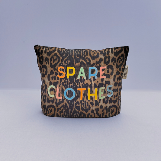 XL Leopard Print Spare Clothes Pouch