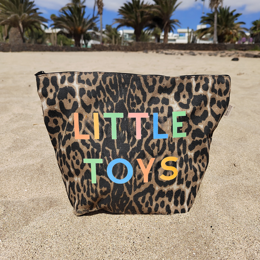 XL Leopard Print Little Toys Pouch