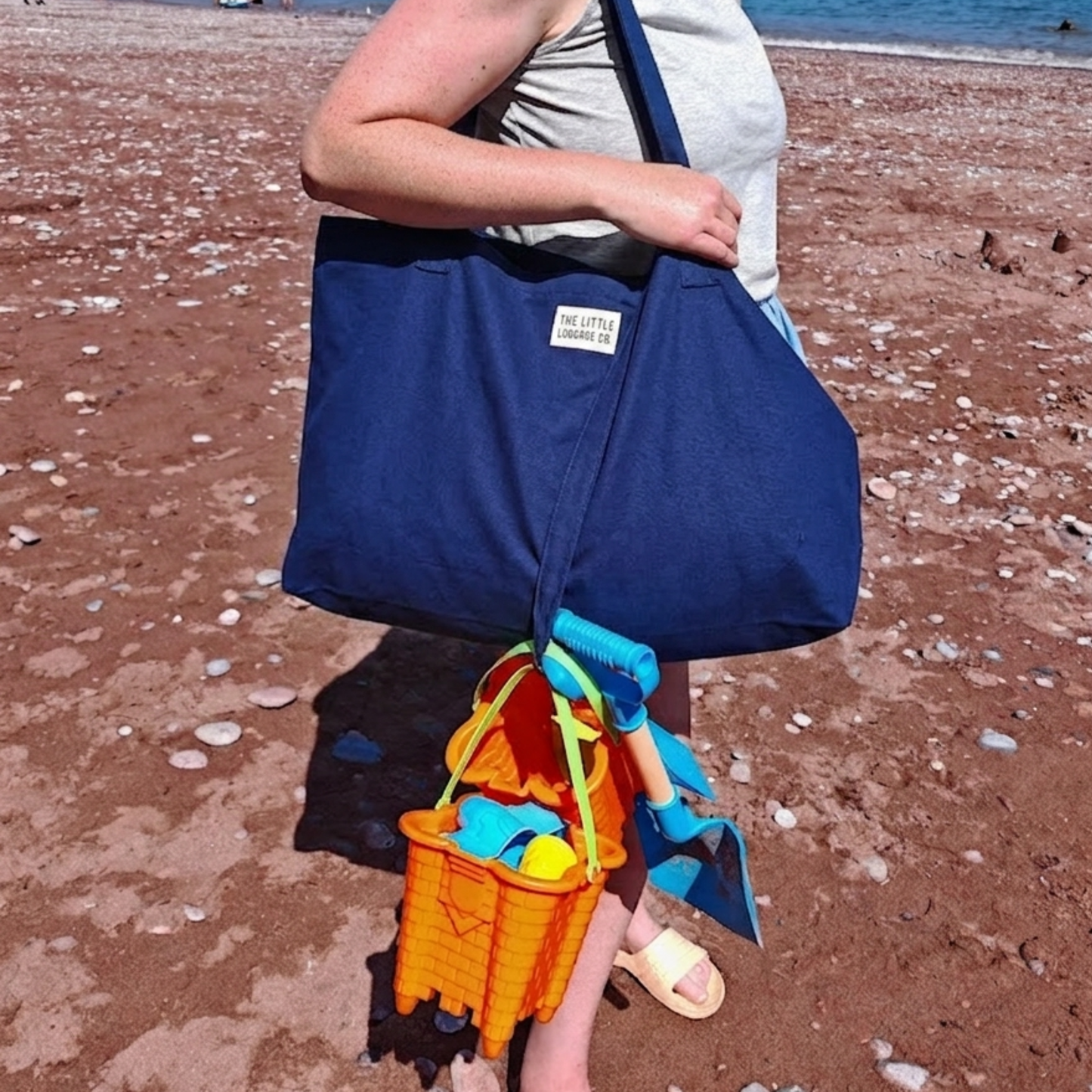 Navy Swim/Yoga Tote Bag