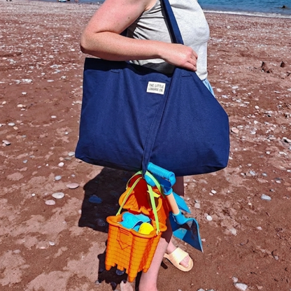 Navy Swim/Yoga Tote Bag