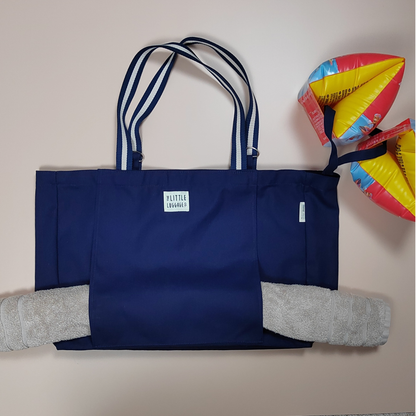 Navy Swim Tote Bag