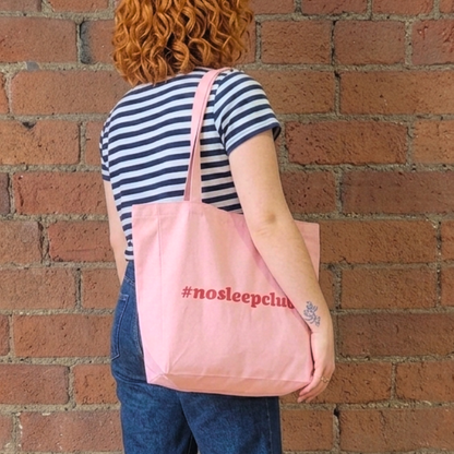 No Sleep Club Tote Bag & Pouch Set