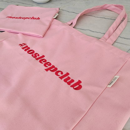 No Sleep Club Tote Bag & Pouch Set