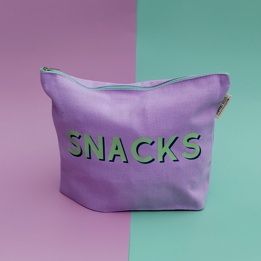 XL Lilac Snacks Pouch