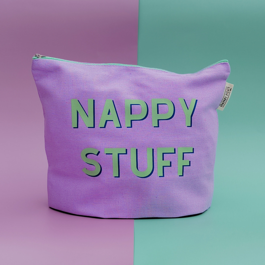 XL Lilac Nappy Stuff Pouch