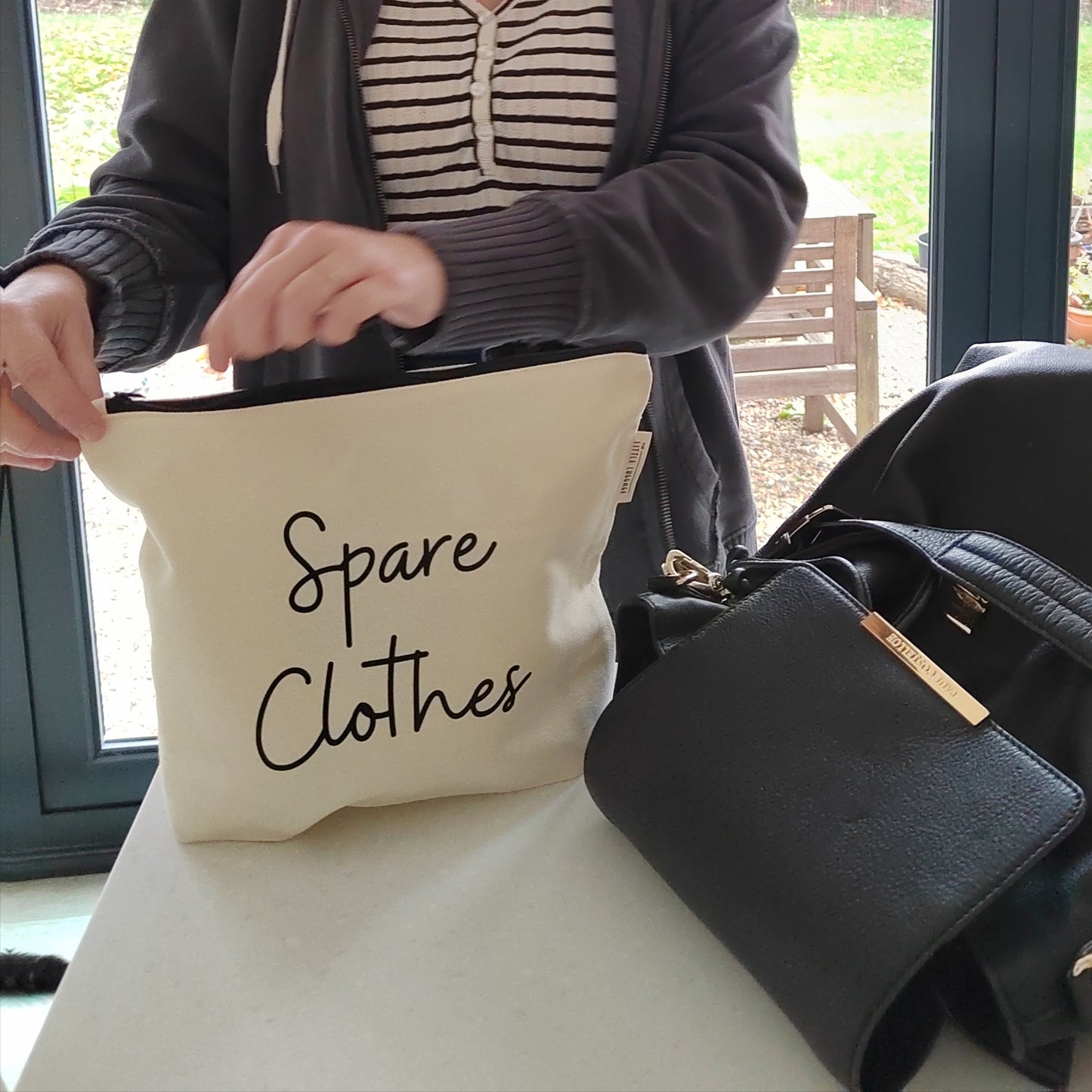 XL Monochrome Spare Clothes Pouch