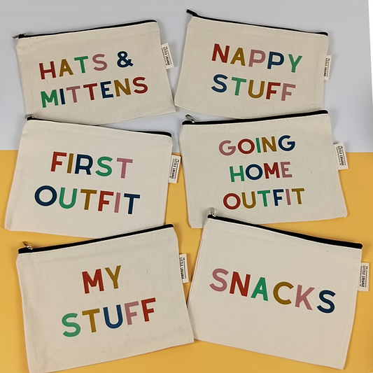 Hospital Bag Essentials Pouch Set