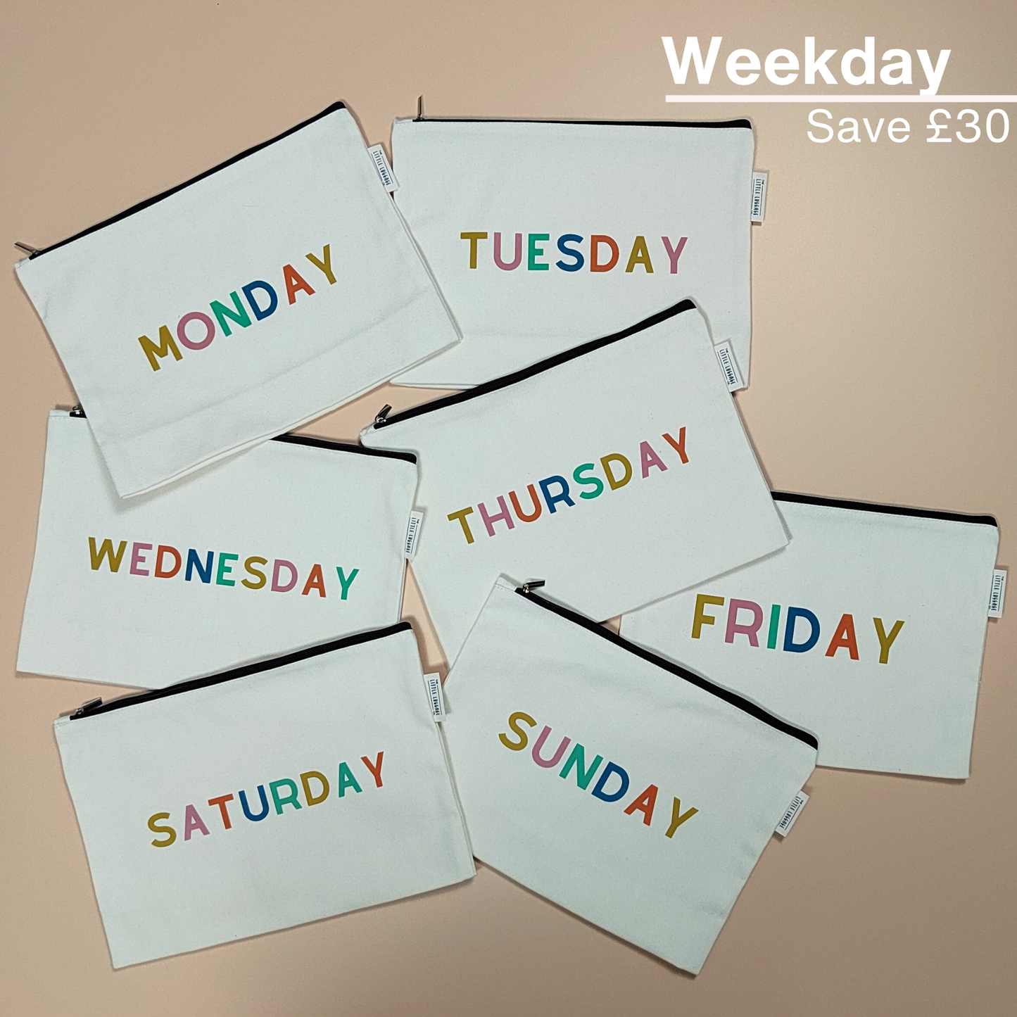 Weekday Zipped Pouch Bundle