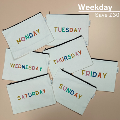Weekday Zipped Pouch Bundle