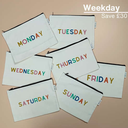 Weekday Zipped Pouch Bundle